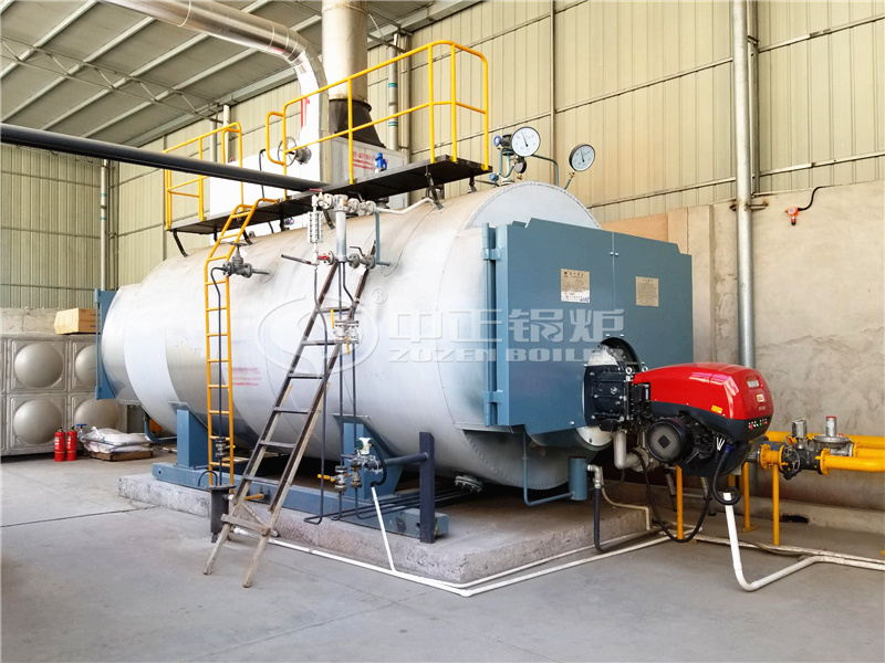 千禧龙纤8吨WNS系列三回程冷凝式燃气蒸汽锅炉项目